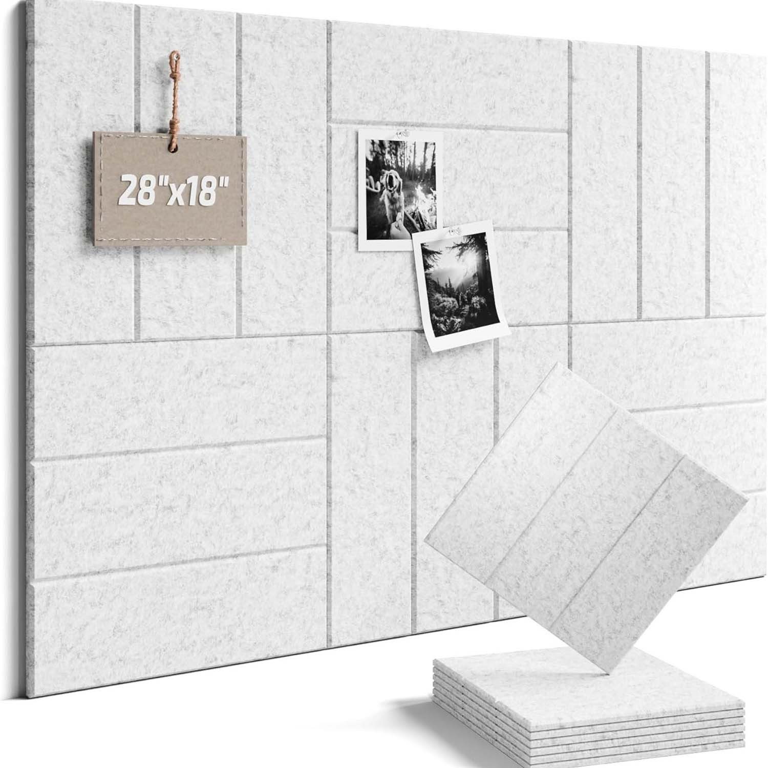 Pinnwand 12 Stück Filz Pinnwand Memoboard Selbstklebend