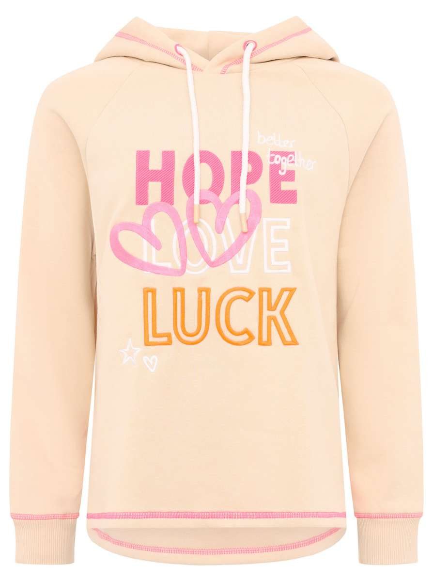 Hoodie Sweatshirt "Hope Love Luck"