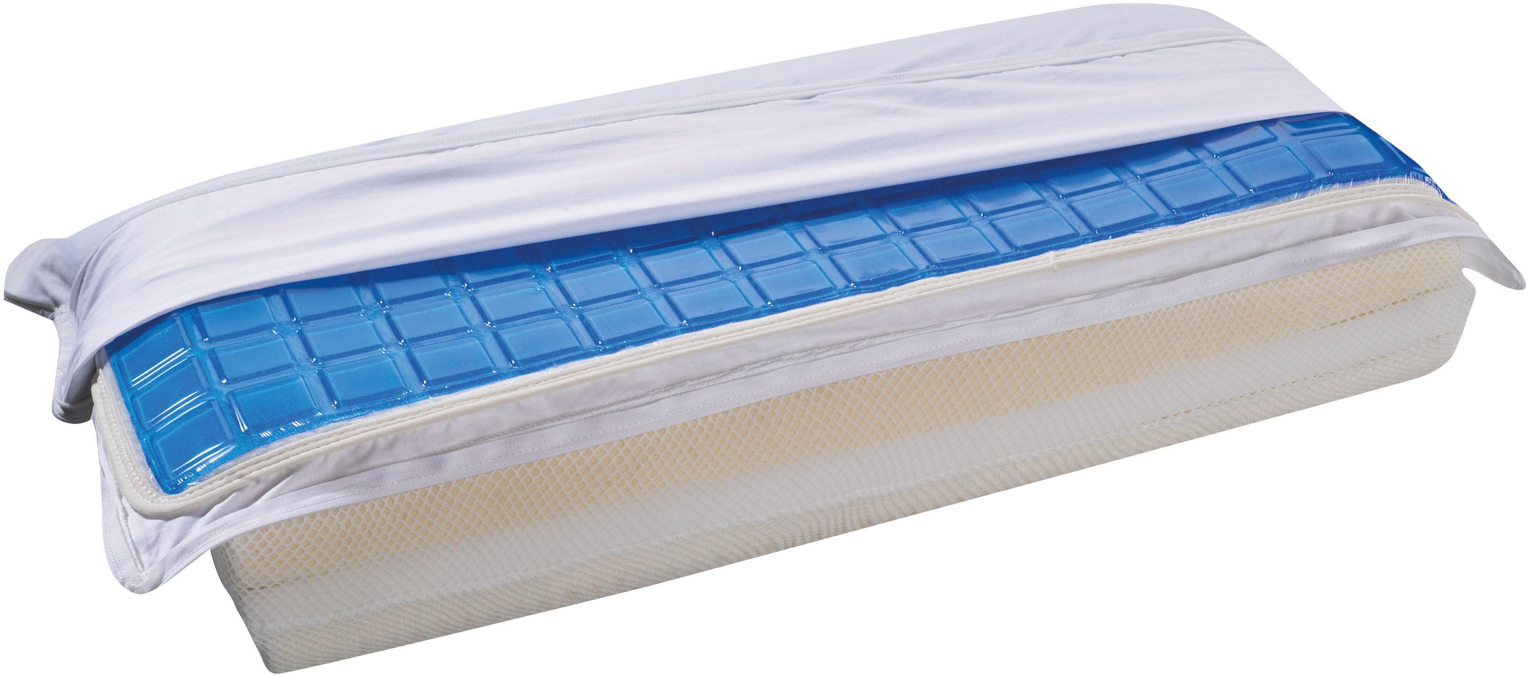 billerbeck Nackenstützkissen Wellneck, Kissen ist Allergiker freundlich (Hausstauballergiker), Füllung: 3-teilig, - Softlatex - viscoelastischer, offenporiger H – Bild 4 von 5