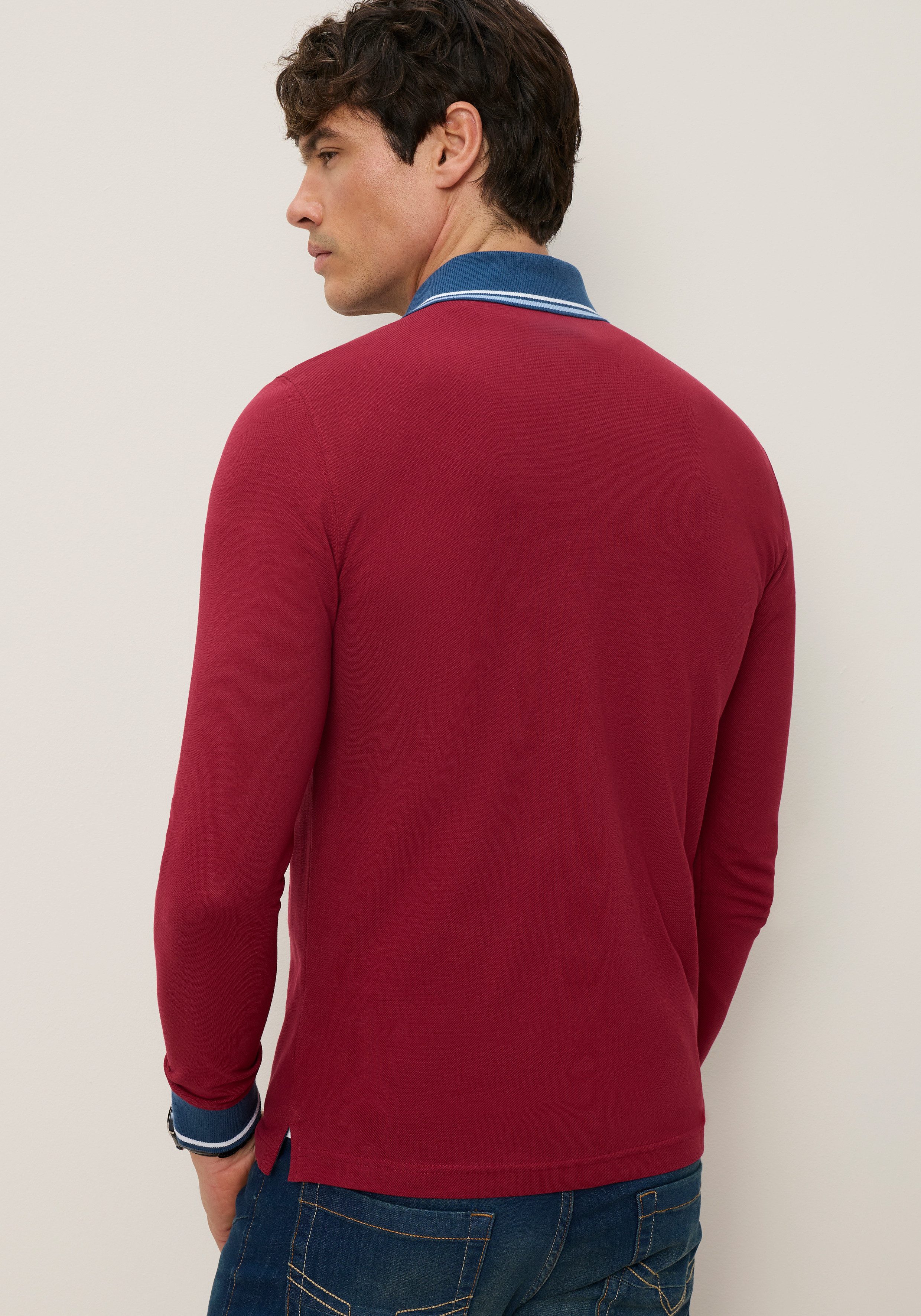 Man's World Poloshirt normale Passform, mit Langarm, klassischer Casual-Look – Bild 3 von 5