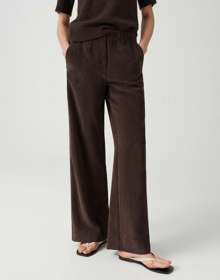OPUS Cordhose MILENI URBAN komfortable Wide Leg Pants aus Cord vorverlegte Seitennaht