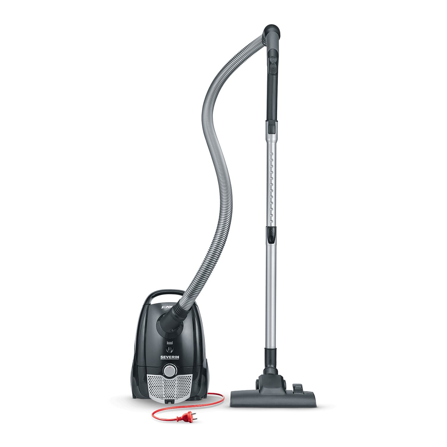 Severin Bodenstaubsauger BC 7030, 750 W, Bodenstaubsauger mit Beutel, Teppich- & Hartböden, 750W, 8m Reichweite