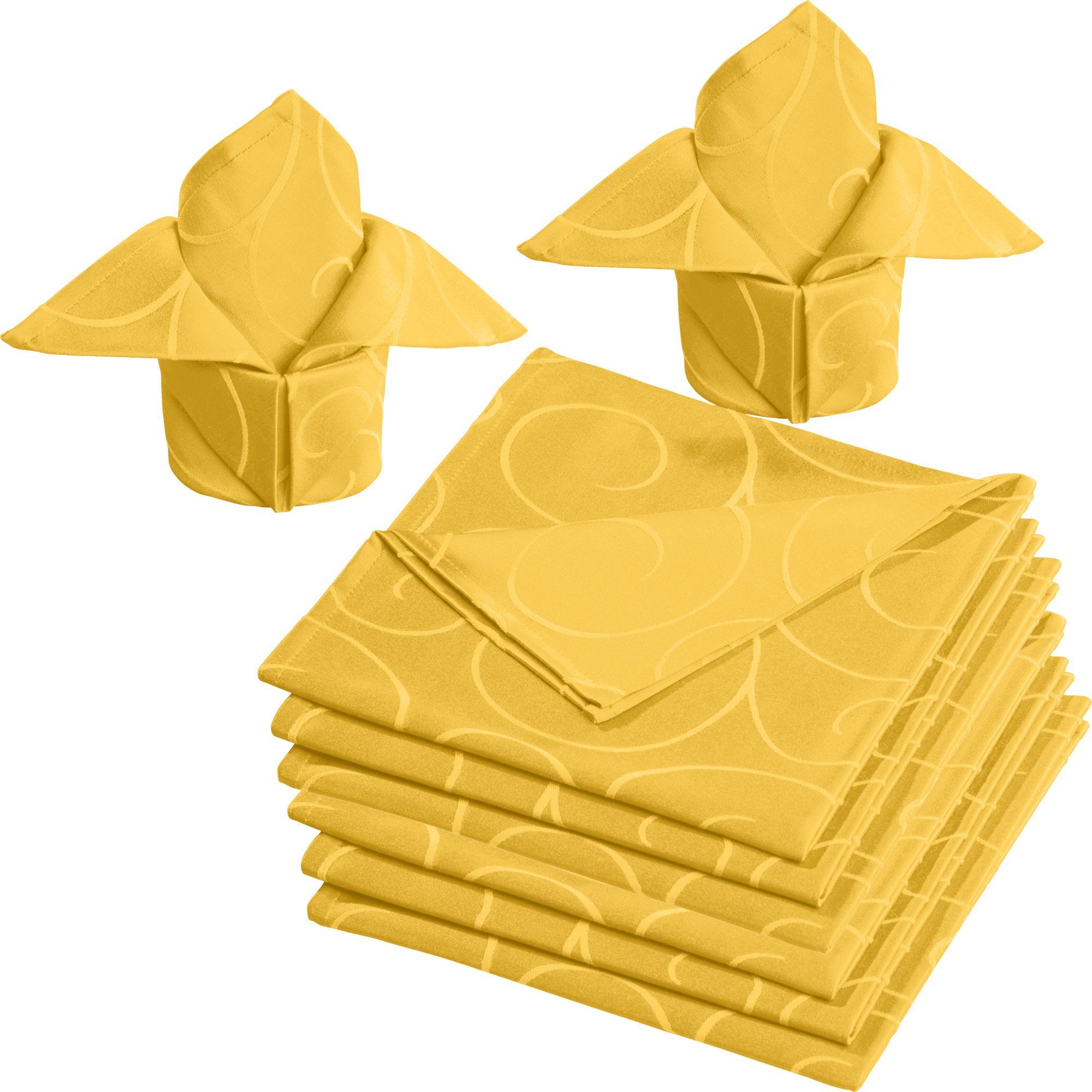 Erwin Müller Stoffserviette Serviette "Oberhausen" 8er-Pack, Damast Uni