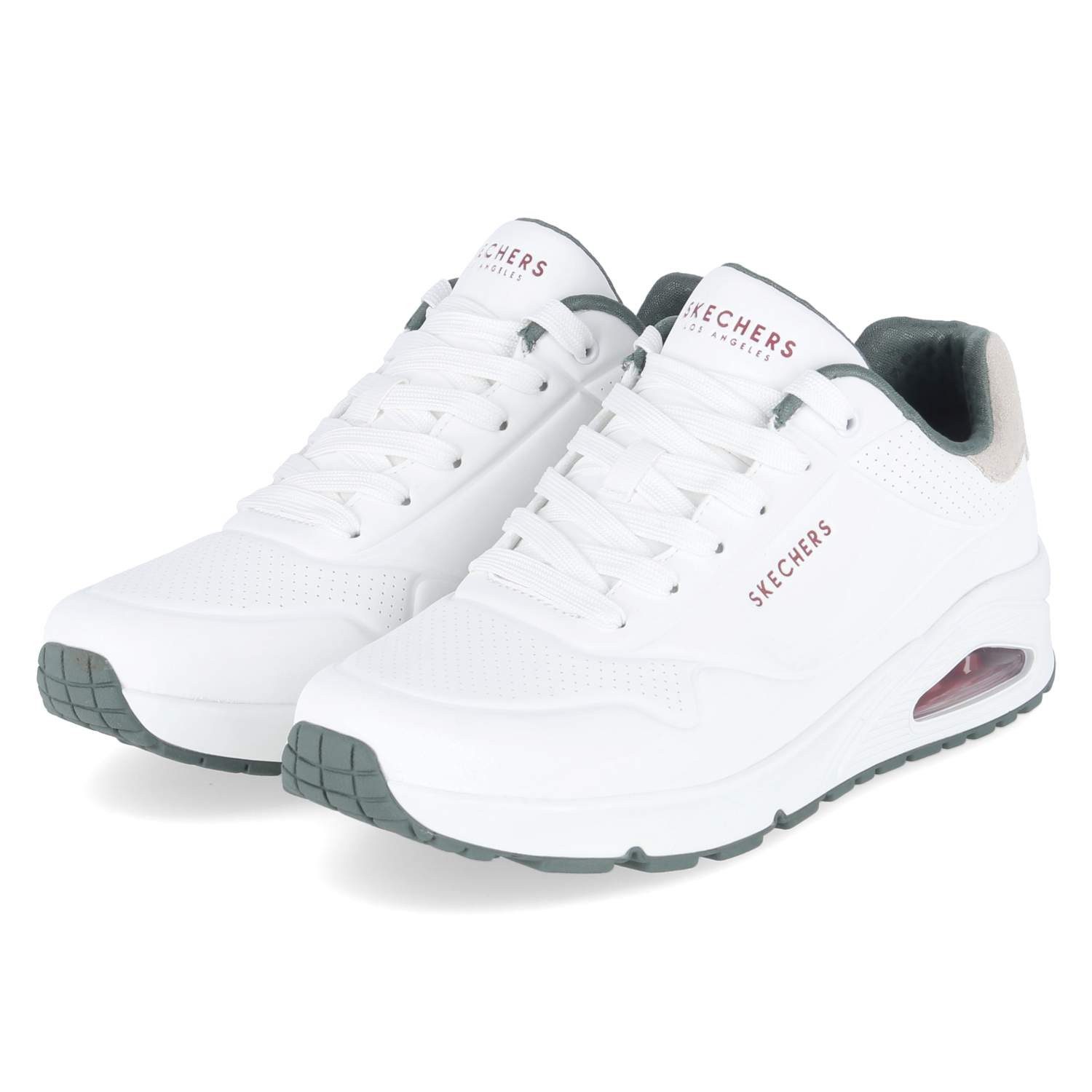 Skechers Skechers 183004 WGRN Herren Synthetik weiß Schnürschuh günstig online kaufen