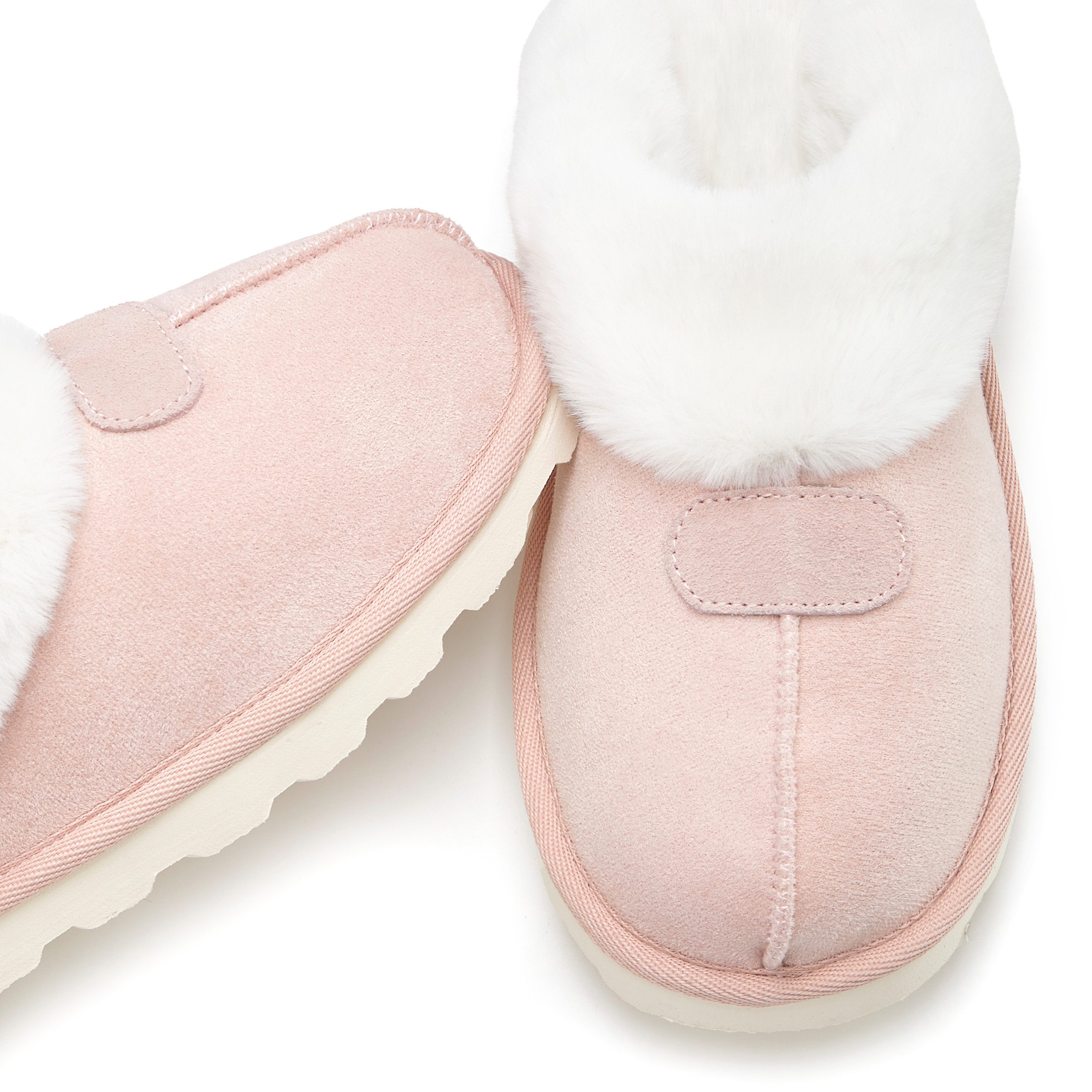 Vivance Dreams by Lascana Plüsch Hausschuh, Pantoffeln, Clogs, Schlappen, Hausschuh, Pantolette mit Warmfutter VEGAN
