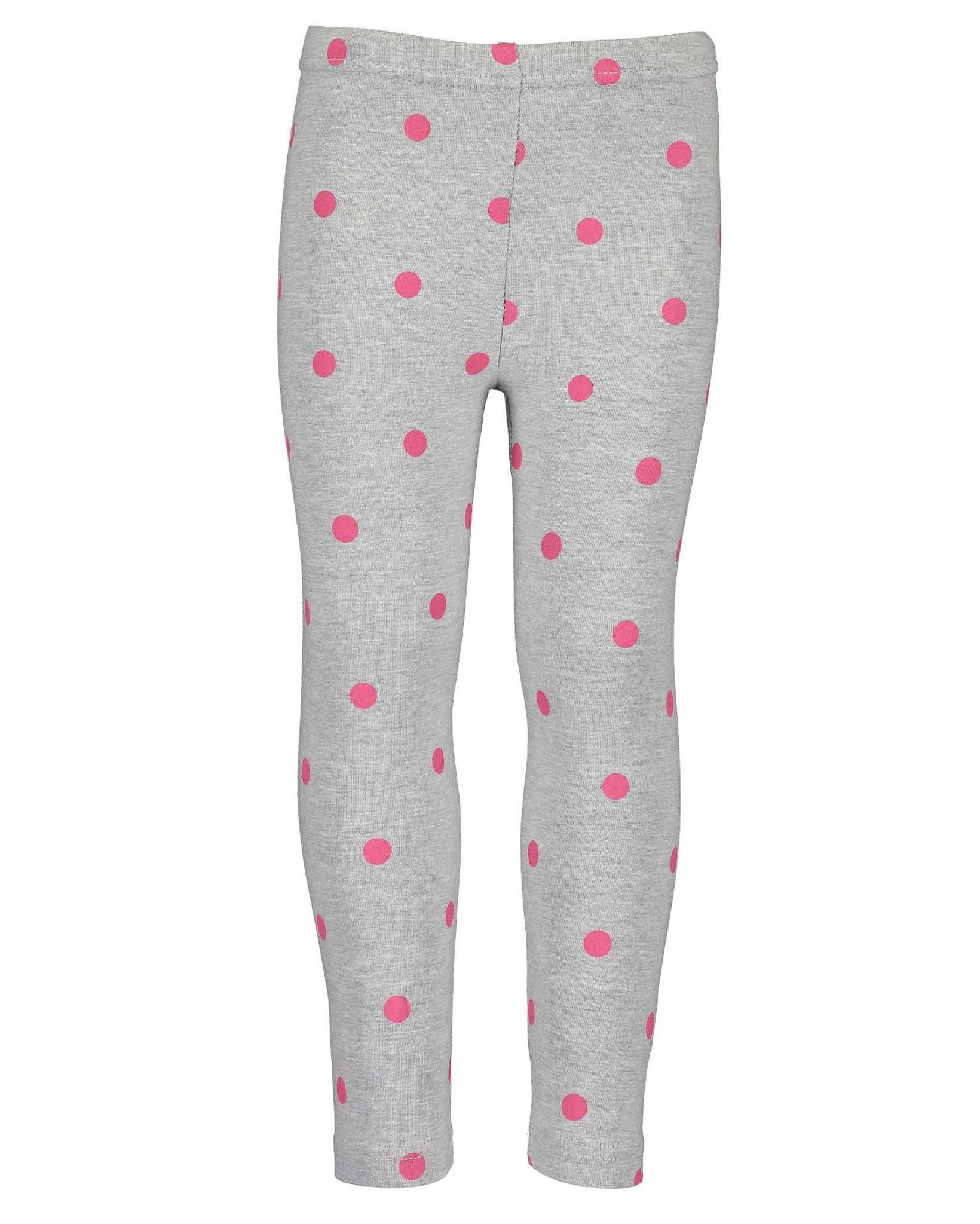 Blue Seven Leggings 2er Set Leggings für Mädchen Dk Blau Aop + Nebel Mel Aop-92 (2-tlg) mit elastischem Bund