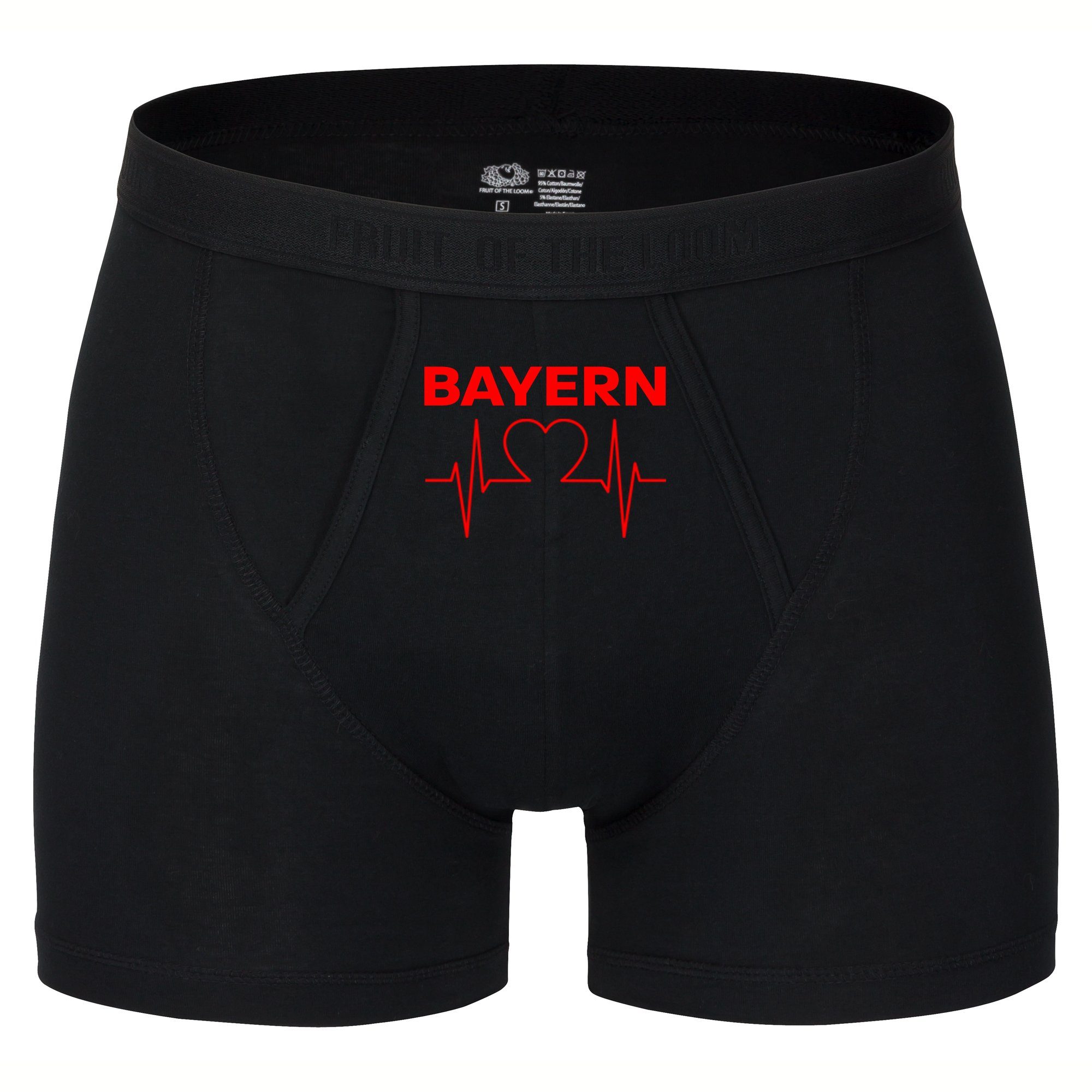 Boxershorts Bayern - Herzschlag - Unterwäsche