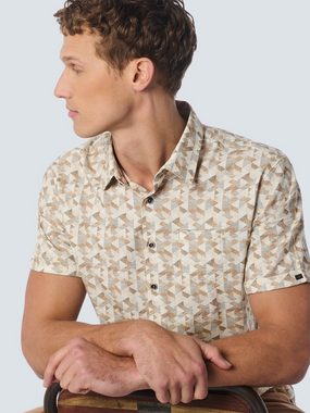NO EXCESS Kurzarmhemd - Hemd - Shirt Kurzarm allover bedruckt
