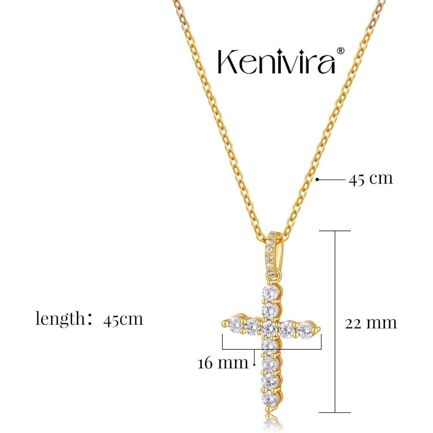 LuxusKollektion Kette und Anhänger Set Kreuz Kette Damen Silber mit Anhänge günstig online kaufen