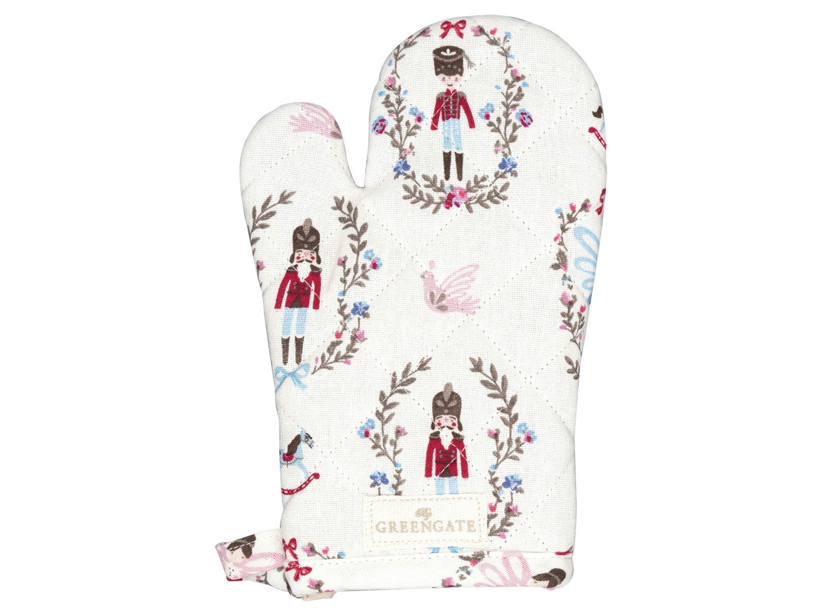 Greengate Topflappen Cindarella Grillhandschuh white 28x18cm, (Grillhandschuhe)