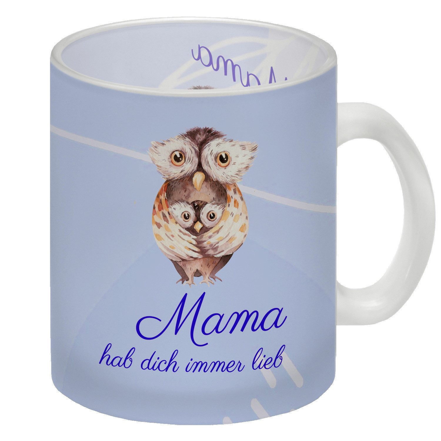 speecheese Tasse Mama hab dich immer lieb Glas Tasse Besonders geeignet als Geschenk