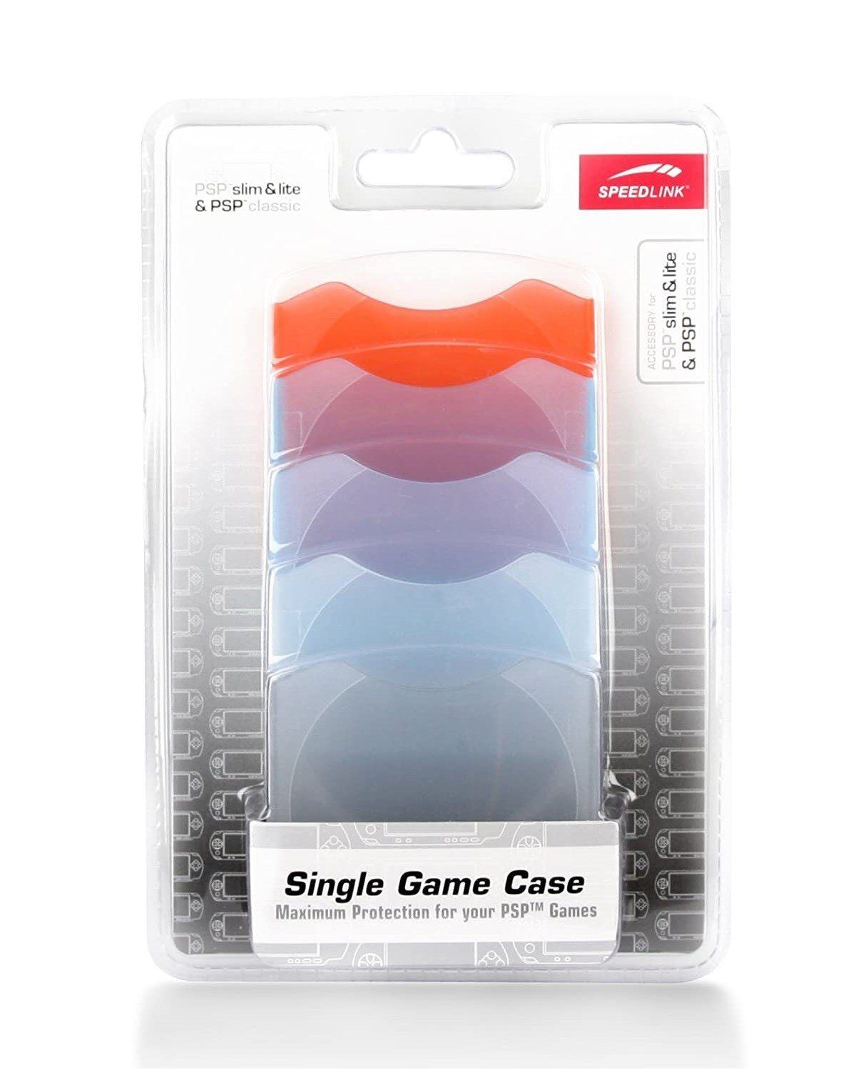 Speedlink Konsolen-Tasche 5x Set Game-Case UMD-Hülle Tasche Etui bunt, für Spiele-UMD oder Film-UMD, Schutz für PSP UMDs, für Sony PSP Serie