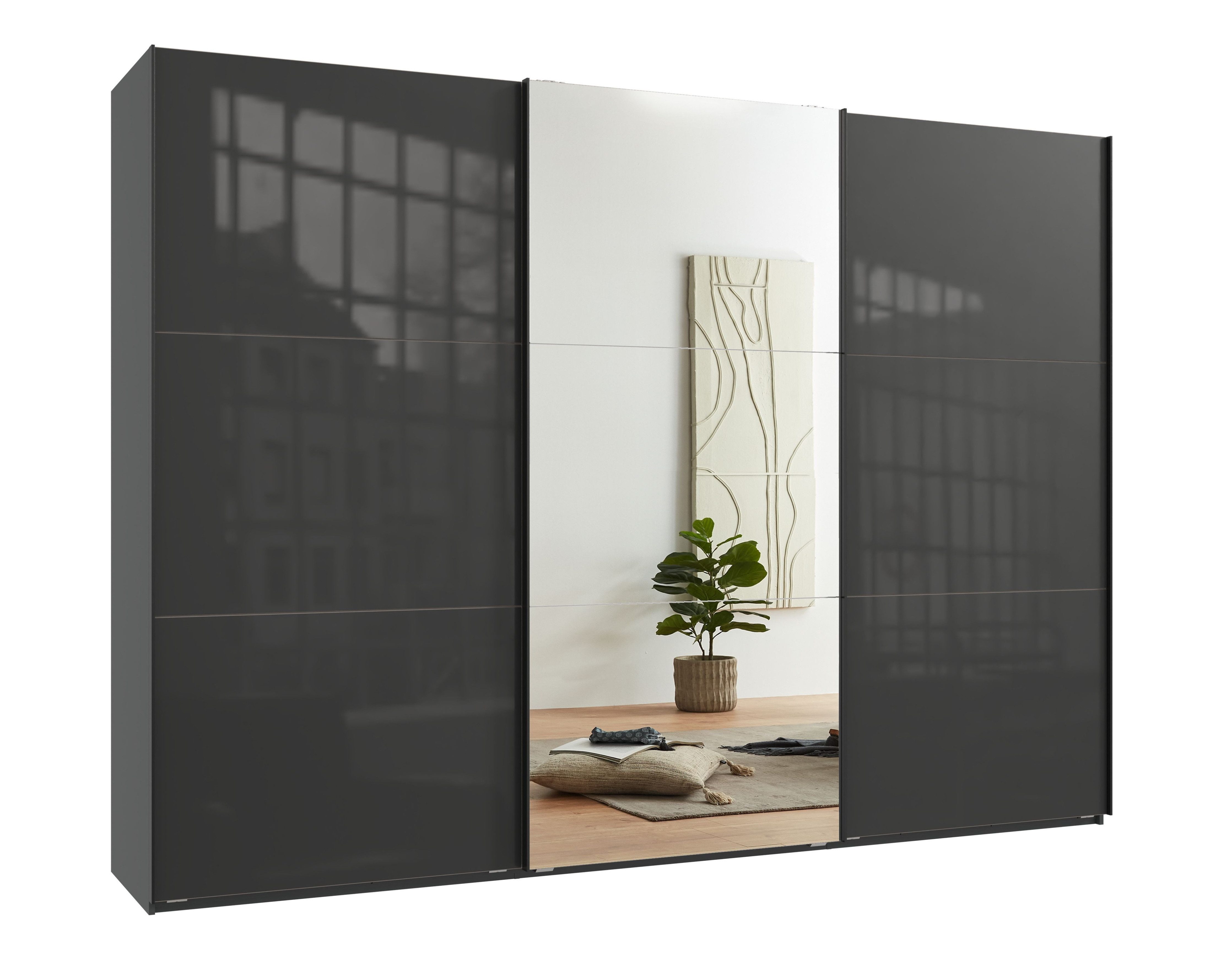 luma-home Schwebetürenschrank 22041 (3-türig, B300/H216/T65 cm günstig online kaufen