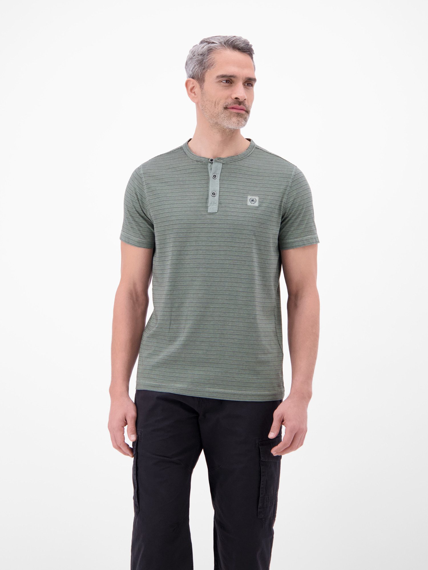 LERROS T-Shirt T-Shirt in Fineliner-Optik, Rundhalsausschnitt günstig online kaufen