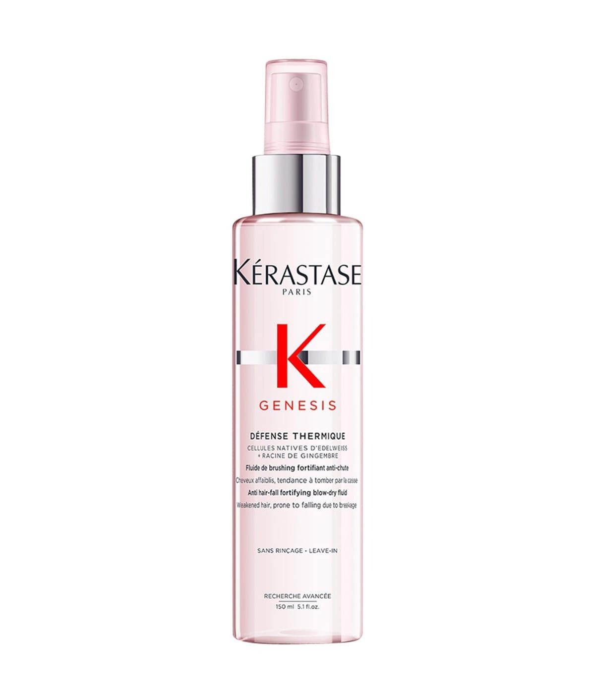 Kérastase Leave-in Pflege Kérastase Genesis Défense Thermique 150 ml – Hitzeschutz Anti Haarausf, Packung, 1-tlg., Hitzeschutz bis zu 220°