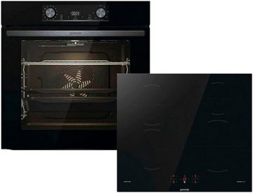 GORENJE Backofen-Set BLACKSET2, mit 1-fach-Teleskopauszug, Aqua Clean