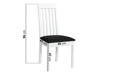 MOEBLO Stuhl TORMO 9 (Esszimmerstuhl Polsterstühle, Holzstühle, Esszimmerstühle, Massivholz), (BxHxT): 45x96x41cm