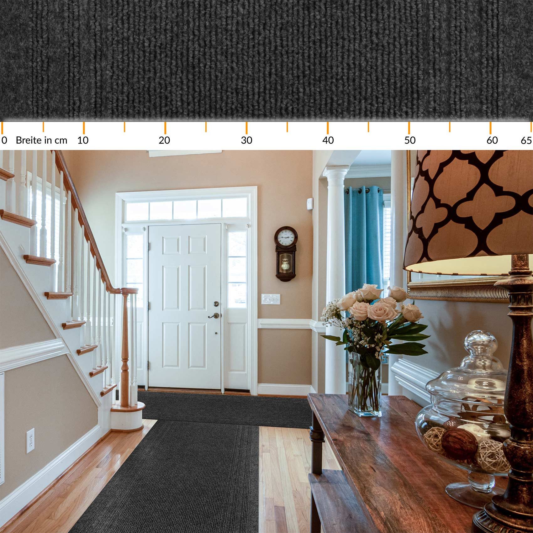 ANRO Läufer Teppich Flurläufer Läufer Textil PASSAT, Eckig, Höhe: 5 mm, Tex günstig online kaufen