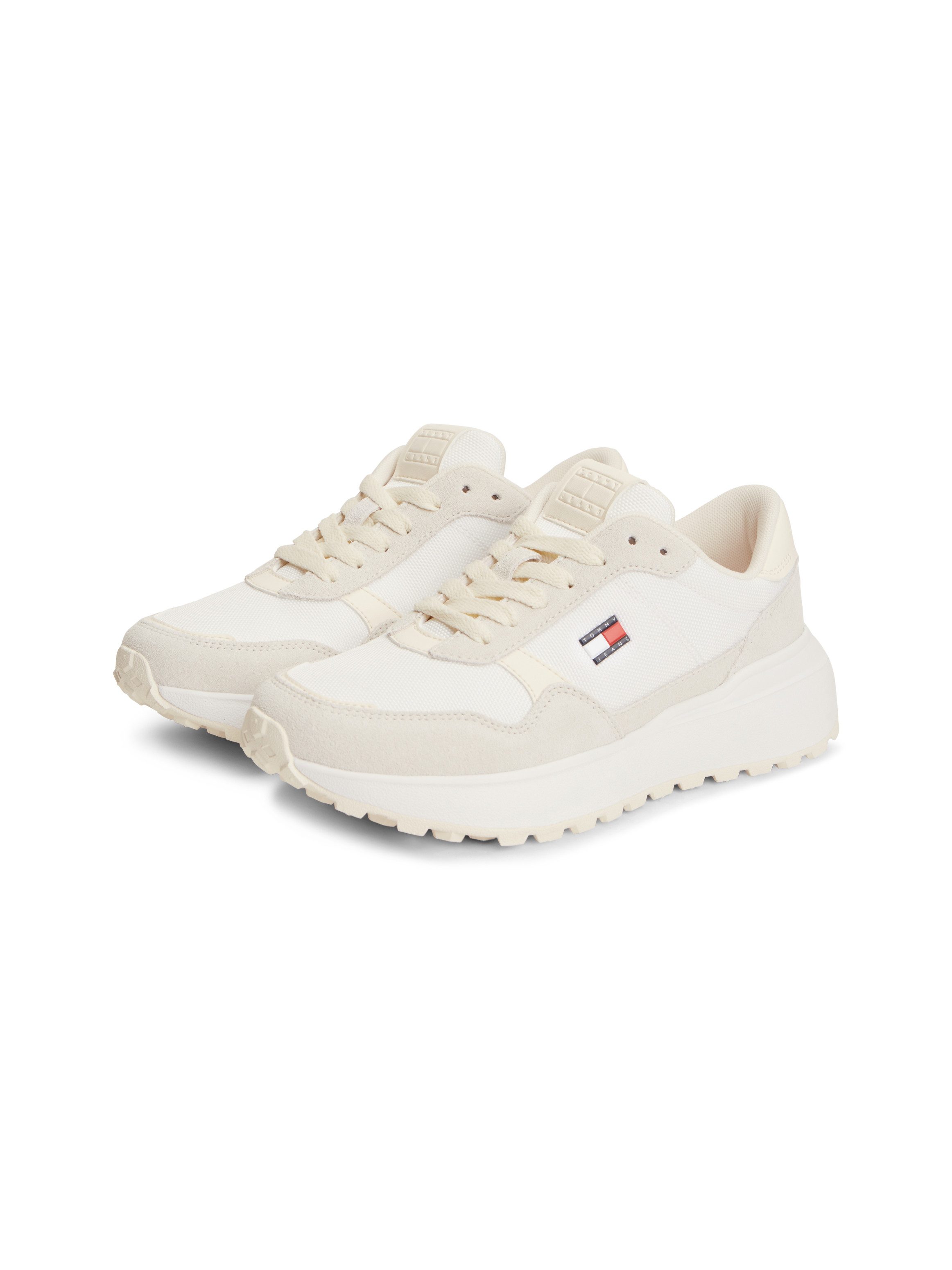 Tommy Jeans MODERN RUNNER MIX Keilsneaker Freizeitschuh, Halbschuh, Schnürschuh mit seitlichem Logo