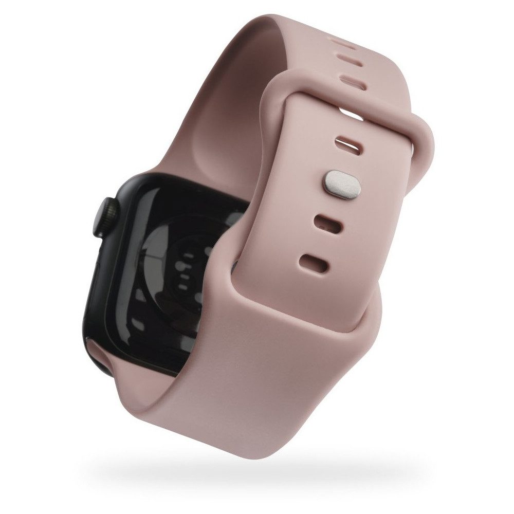 Hama Hama Wechselarmband Fantastic Feel rosa für Apple Watch Smartwatch, Wechselarmband Fantastic Feel rosa, Sportlich-schicker Look in Rosa