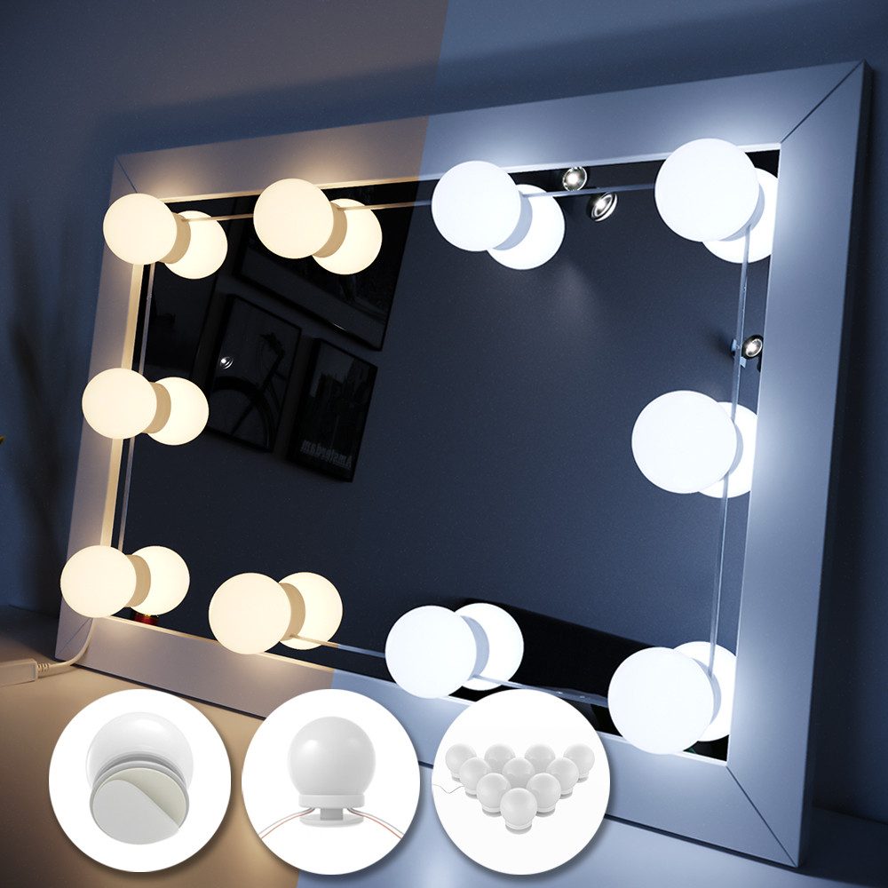 Vicco LED-Lichterkette LED-Beleuchtung FÜR Schminktisch Frisiertisch Lichter für Make-Up