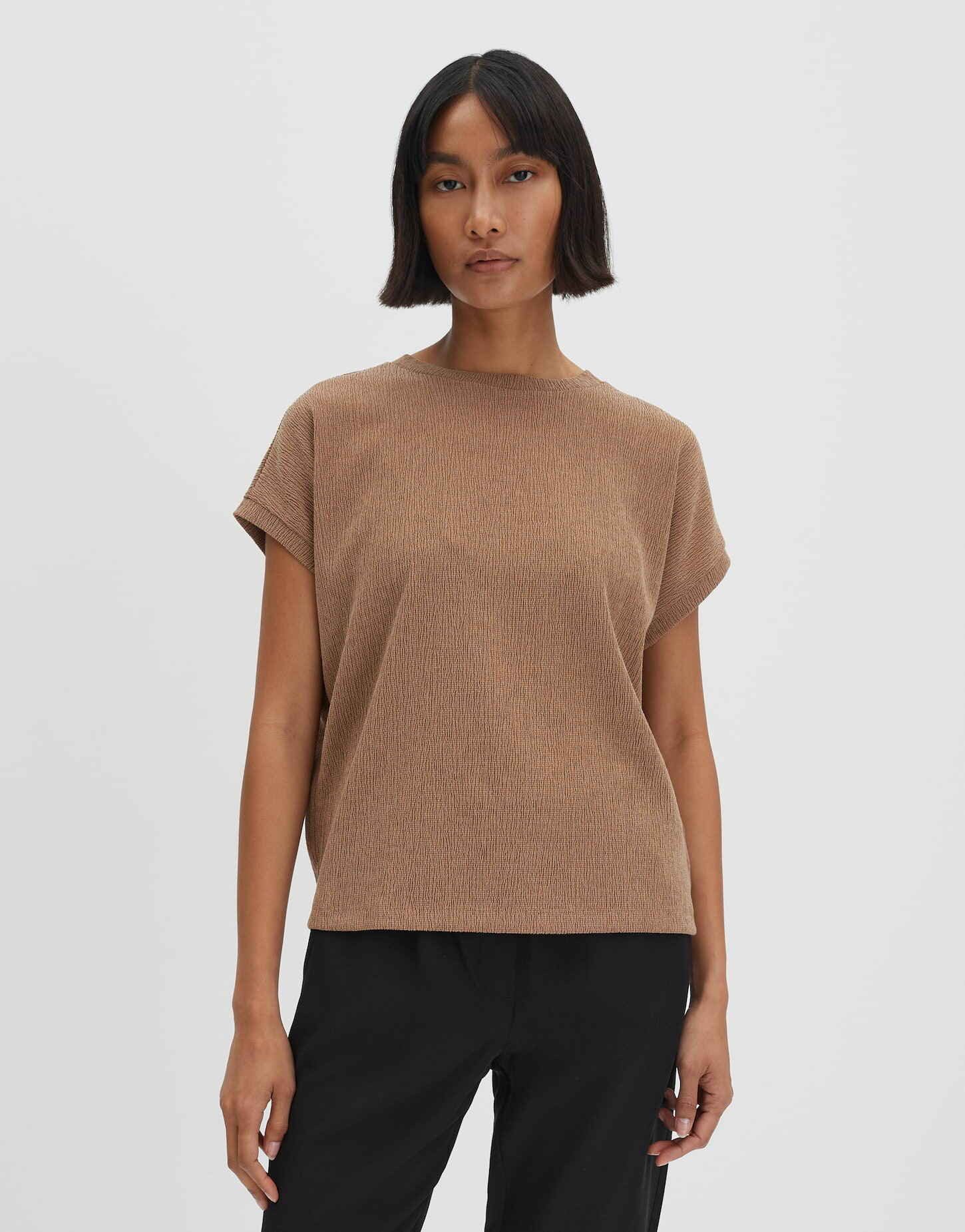 someday Kurzarmshirt KANITA aus strukturiertem Jersey günstig online kaufen
