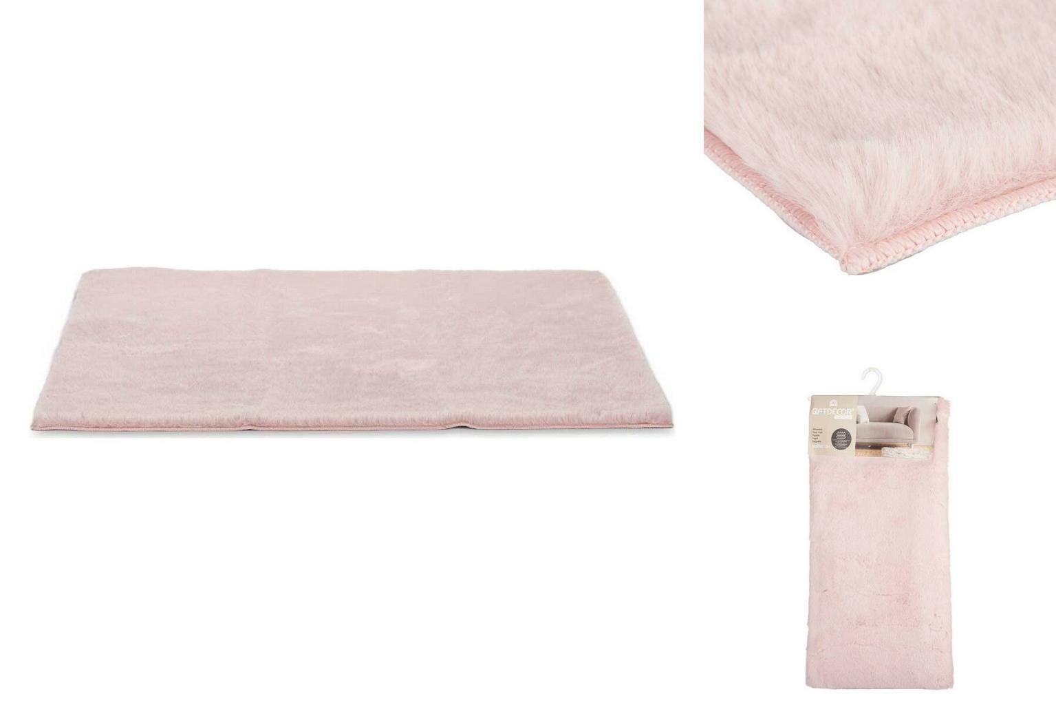 Teppich Teppich Rosa Polyester 90 X 0 25 X 60 Cm Gift Decor H he 2 Mm Teppich teppich rosa polyester 90 x 0 25 x 60 cm gift decor h he 2 mm