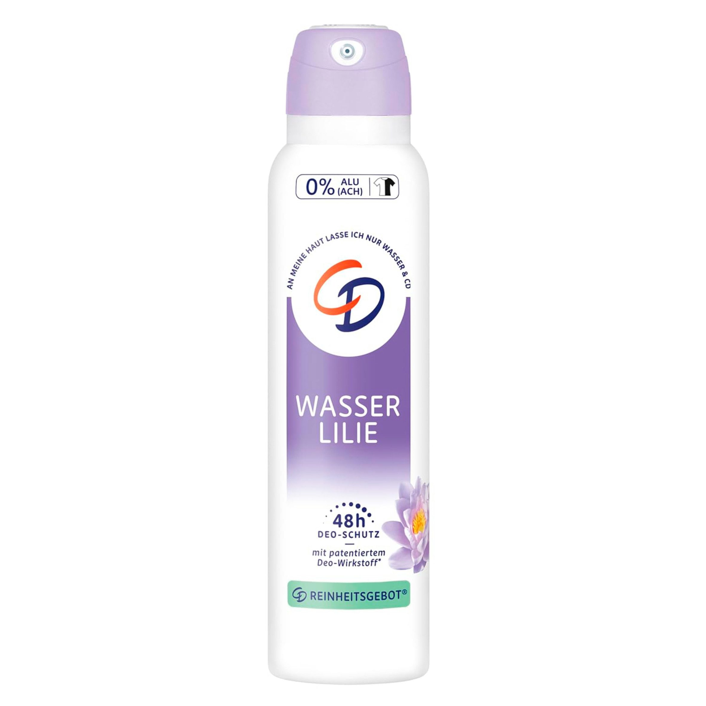 CD Deo-Spray CD Deo-Spray 'Wasserlilie', 1 x 150 ml, 1-tlg., ohne Aluminiumsalze