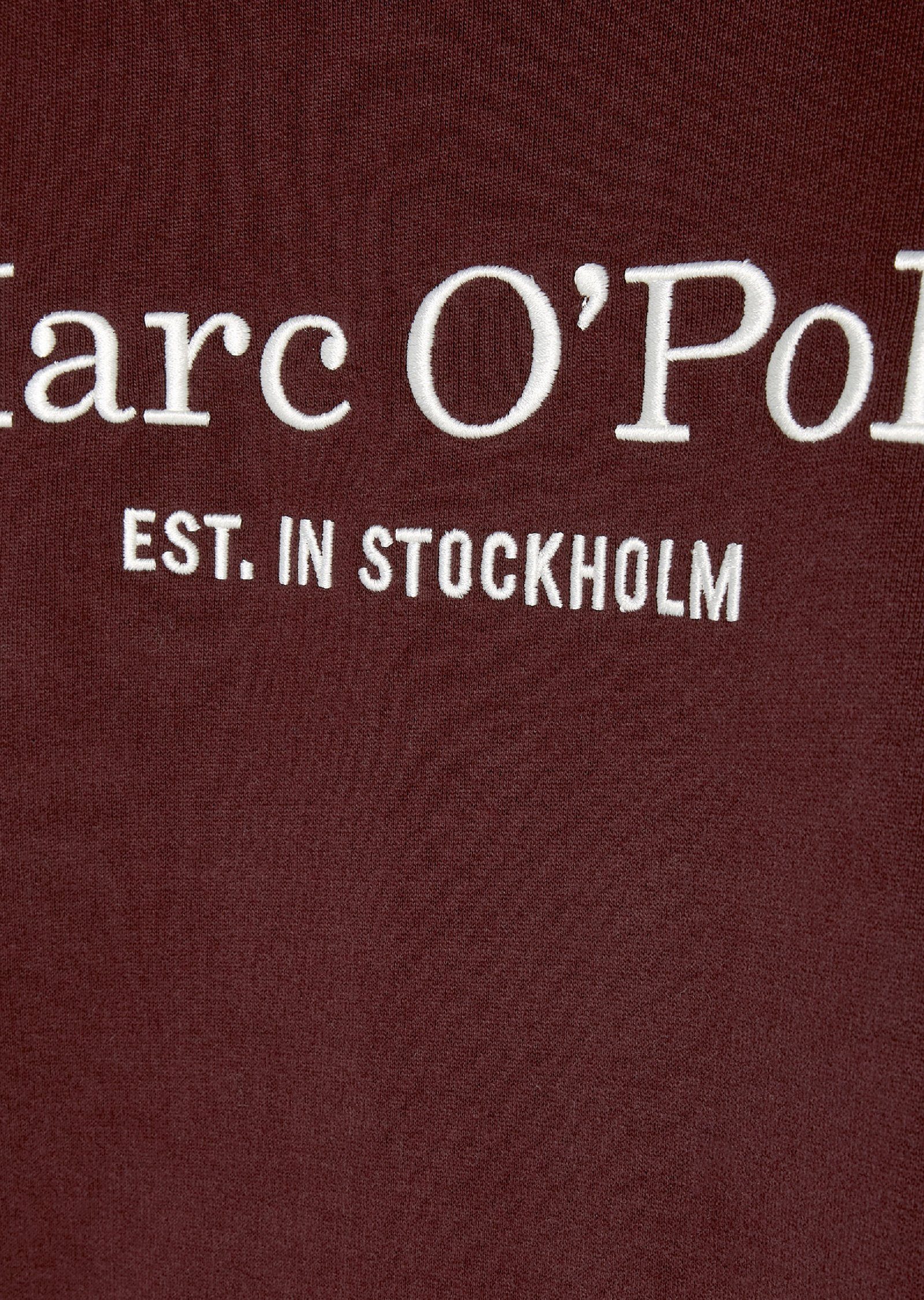 aus reiner Sweatshirt Bio-Baumwolle O'Polo rot Marc