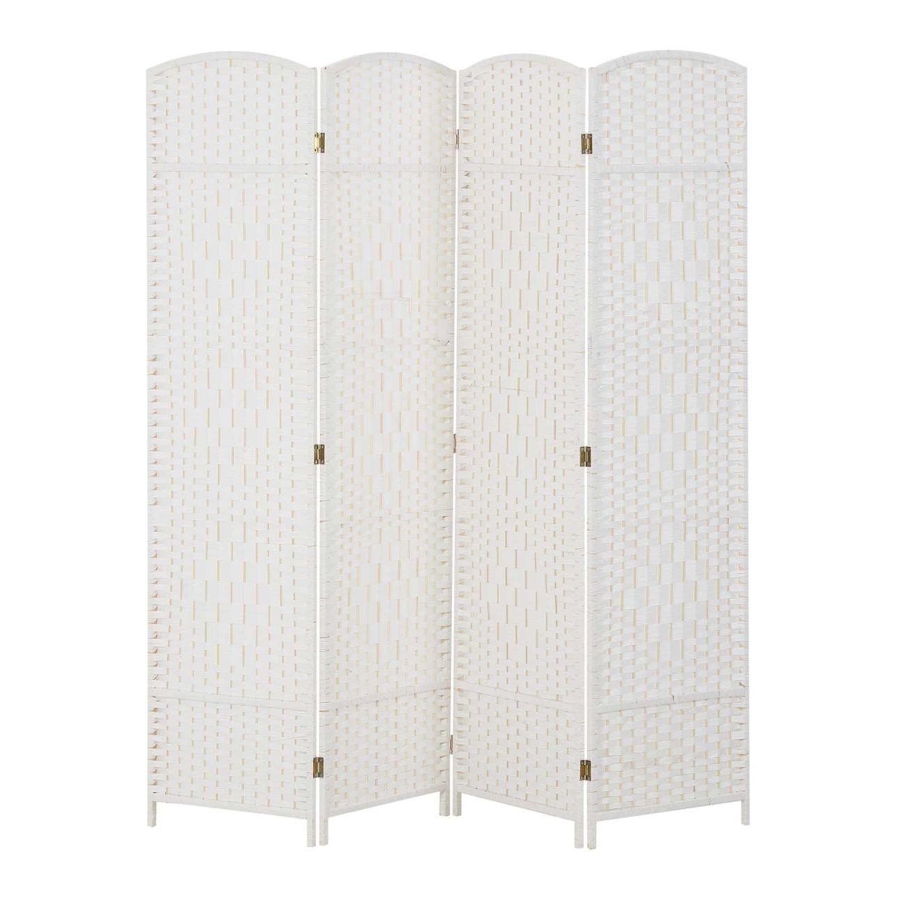 Makika Paravent Trennwand Raumteiler aus Bambus Faltbar - Abgerundet günstig online kaufen