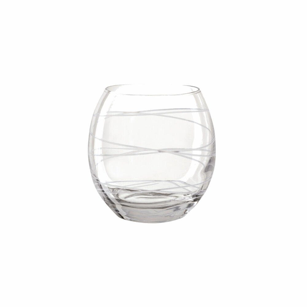 montana-Glas Becher :circle, Weiß, 390 ml, Kalk-Natron-Glas