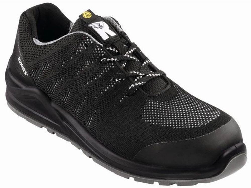 RUNNEX® S1P-ESD-Sicherheitshalbschuhe SportStar schwarz/grau 5108 Gr. Arbeitsschuh