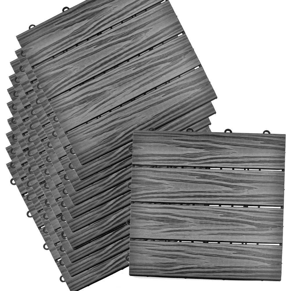 euroharry WPC-Fliesen 11St. 30x30 cm WPC günstig online kaufen