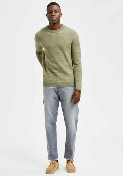 SELECTED HOMME Rundhalspullover »WES KNIT«