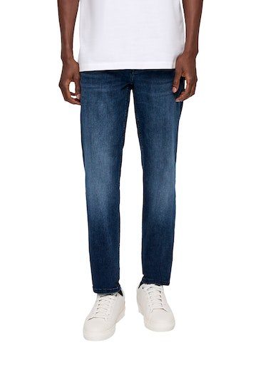 Beinverlauf Jeans mit Bequeme blue32 geradem s.Oliver