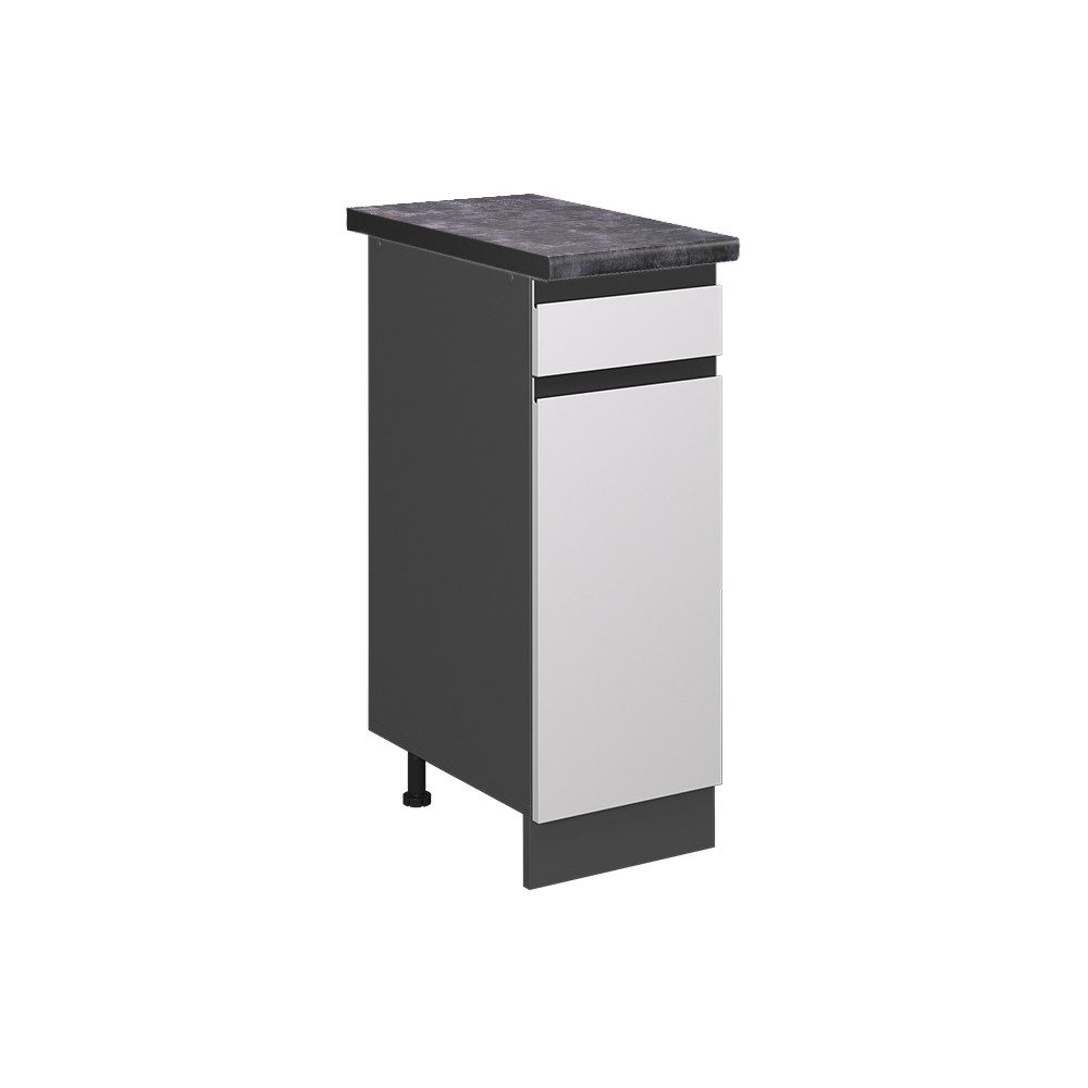 Vicco Unterschrank R-Line, Weiß/Anthrazit, 30 cm, günstig online kaufen