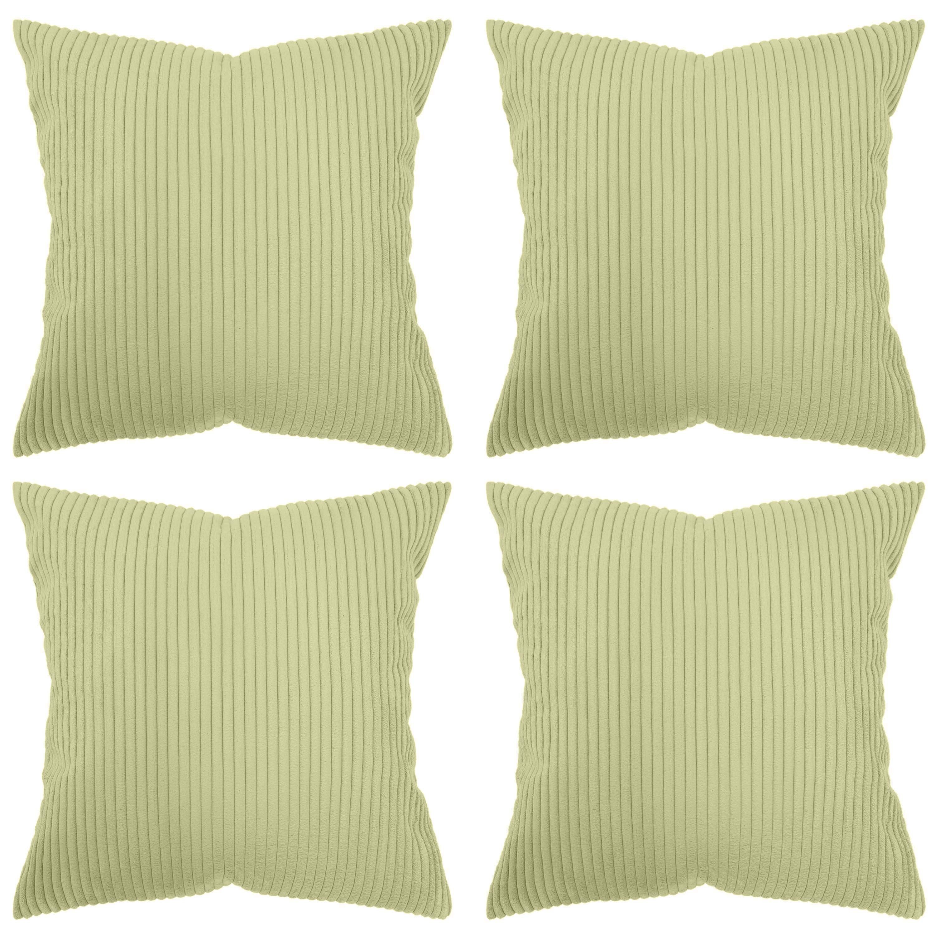 Amilian Kissenhüllen - 4er Set Kissenbezug - Zierkissenbezüge - Kissenbezüg günstig online kaufen