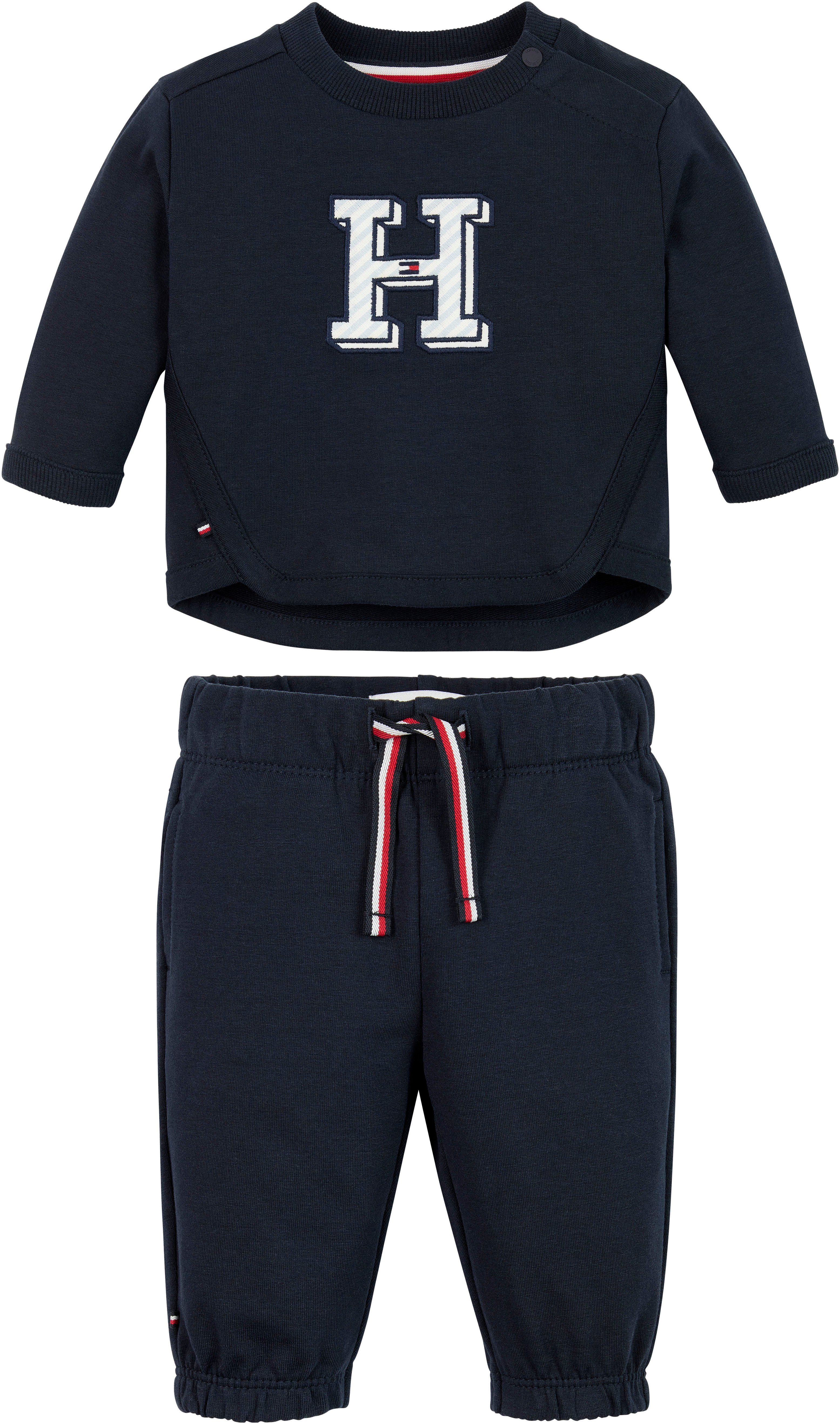 ITHACA Hose H 2er) SET 2-tlg., (Set, & Logo-Stickereien Hilfiger mit Shirt BABY Tommy