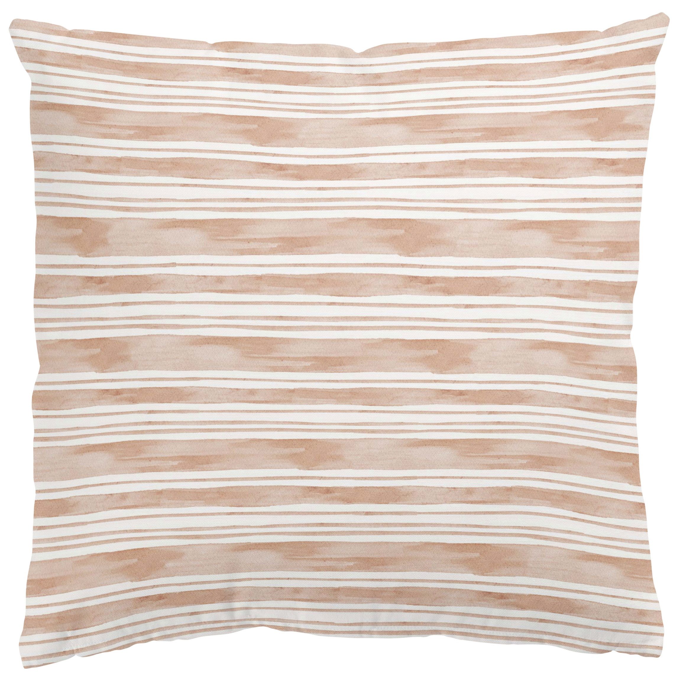 Bilderdepot24 Dekokissen drinnen / draußen Kissenhülle braun Muster, Bezug Aquarell mit / ohne Füllung Zierkissen Outdoor Sofa Bett