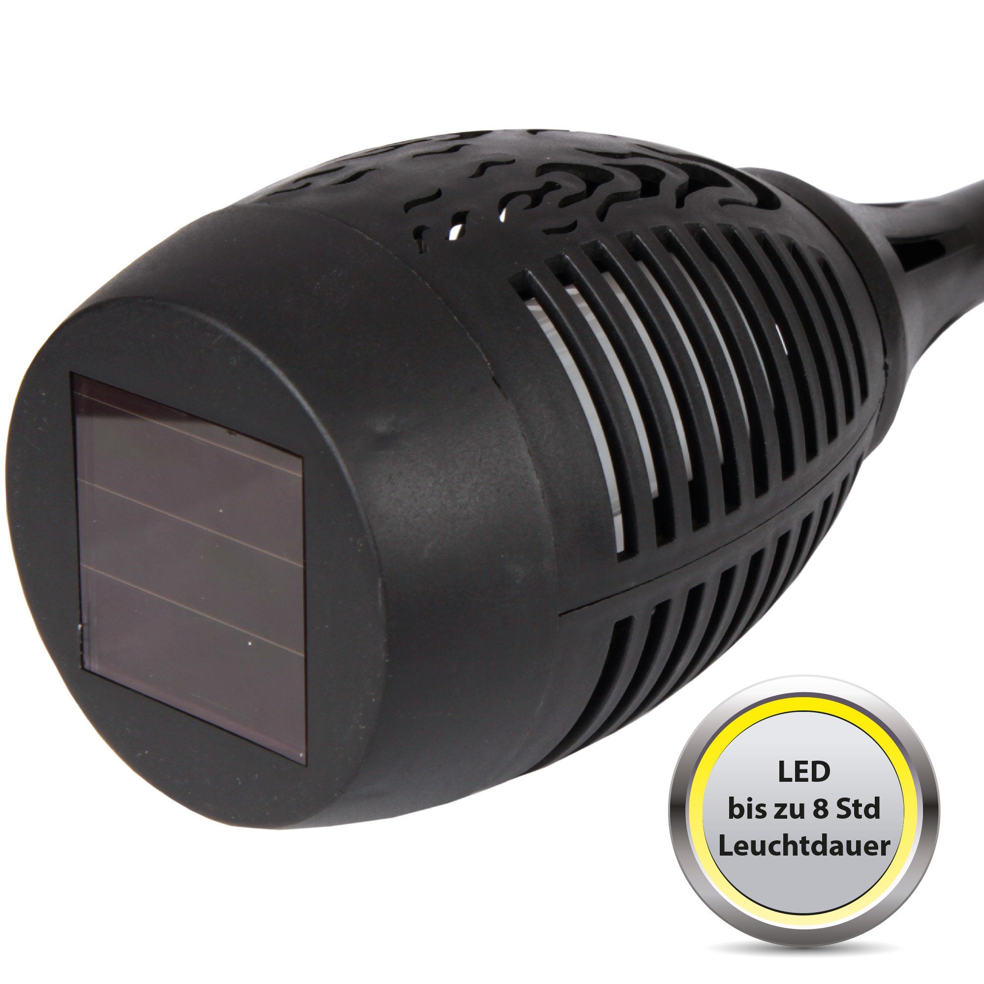 LED-Lampe hoch) Solar Gartenfackel SF-44431, LED Bestlivings integriert, fest (ca. LED 50cm LED - Solarleuchte