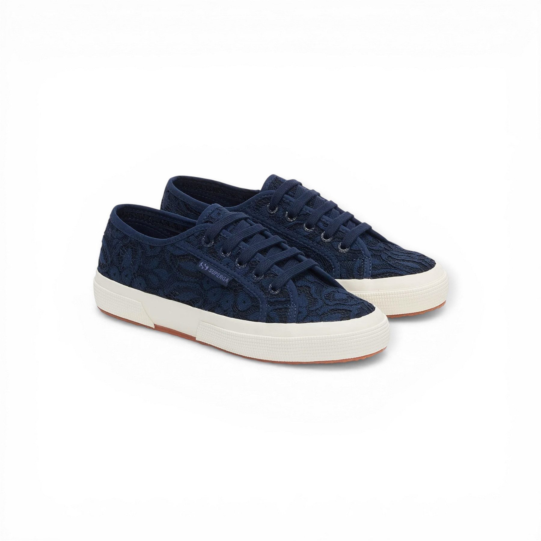Superga Pizzo Macrame 2750 navyblau Damen Sneaker