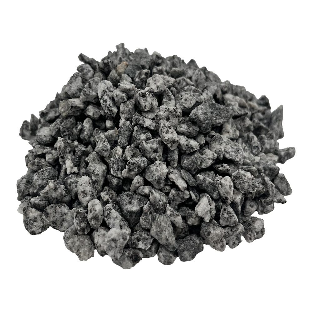 Hoyo Technology GmbH Zierkies Grauer Granitsplitt 8–16 mm 20 kg, Ziersplitt für Garten, Wege, Beete, 20 kg