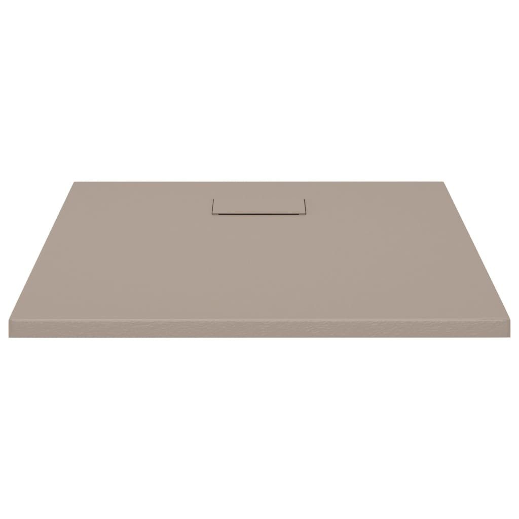 vidaXL Duschwanne 80 x 80 cm Duschwanne SMC Kunststoff faserverstärkt Braun 80x80 cm, Quadratisch