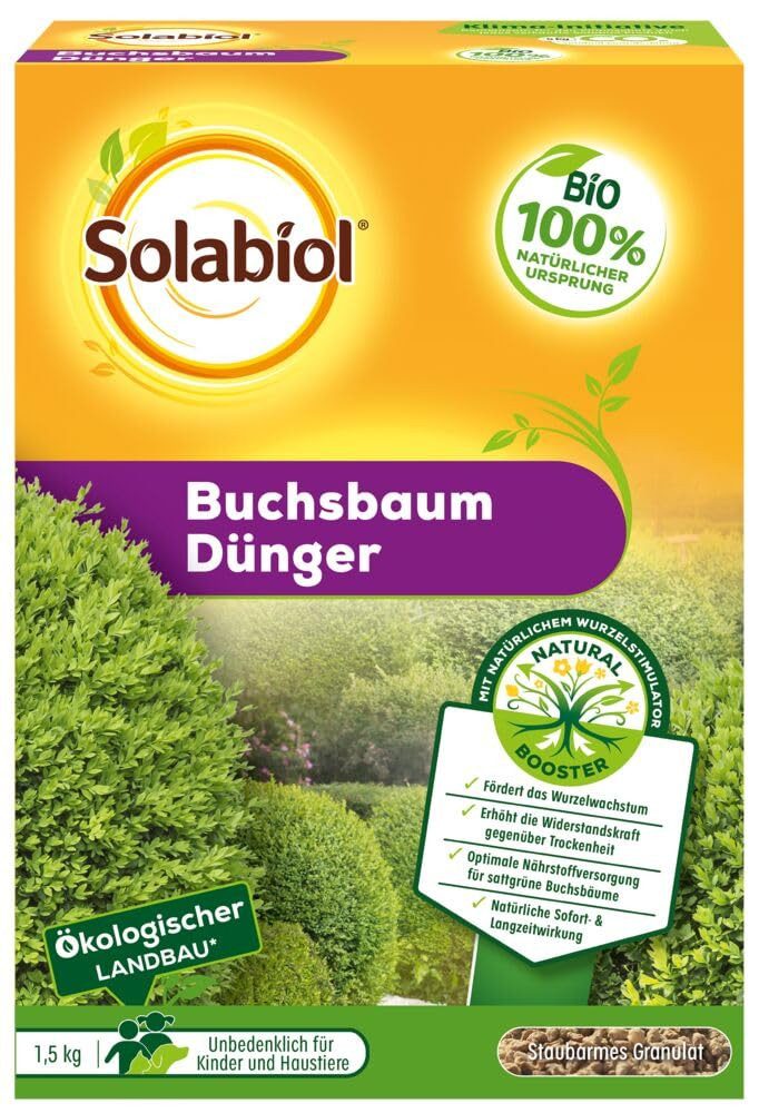 Solabiol Spezialdünger Solabiol Buchsbaum-Dünger mit Wurzelaktivator, 1,5 kg