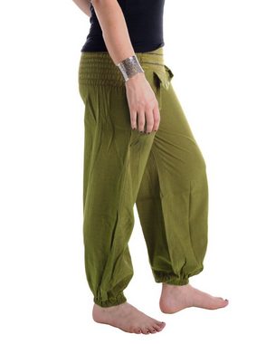 Vishes Haremshose Pludrige Sommer Chino Haremshose aus Baumwolle Pumphose, Hippie, Goa, Boho Style