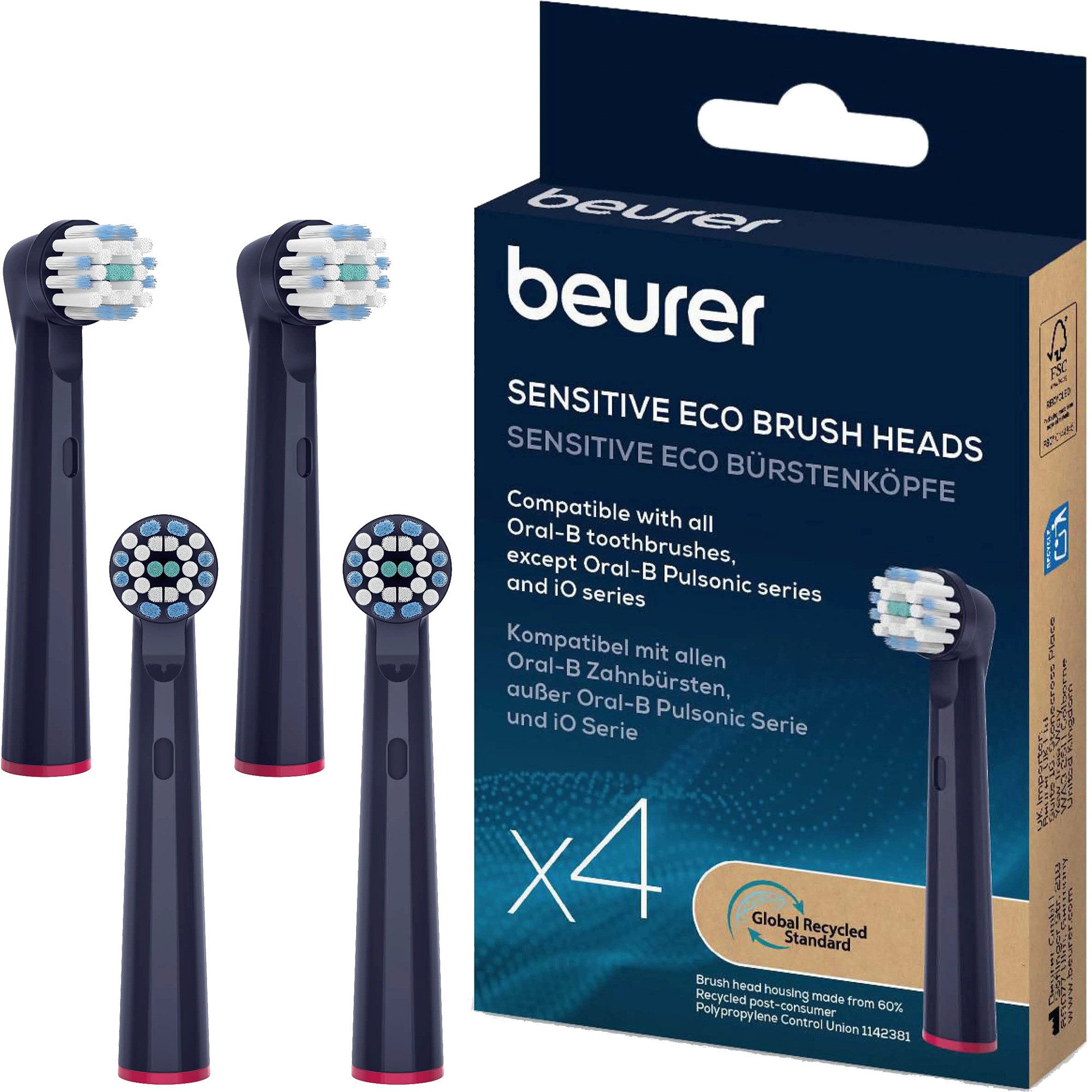 BEURER Щетки Beurer TB Bürstenköpfe Sensitive Eco Green Planet