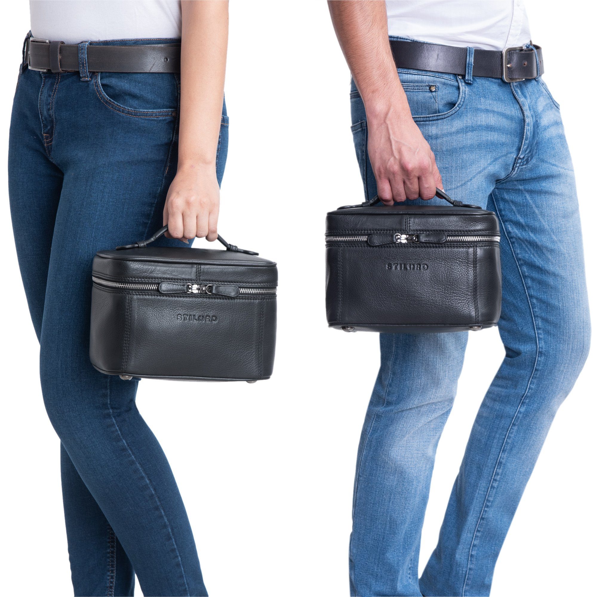 STILORD Kulturbeutel "Aden" Kulturbeutel Leder Groß günstig online kaufen