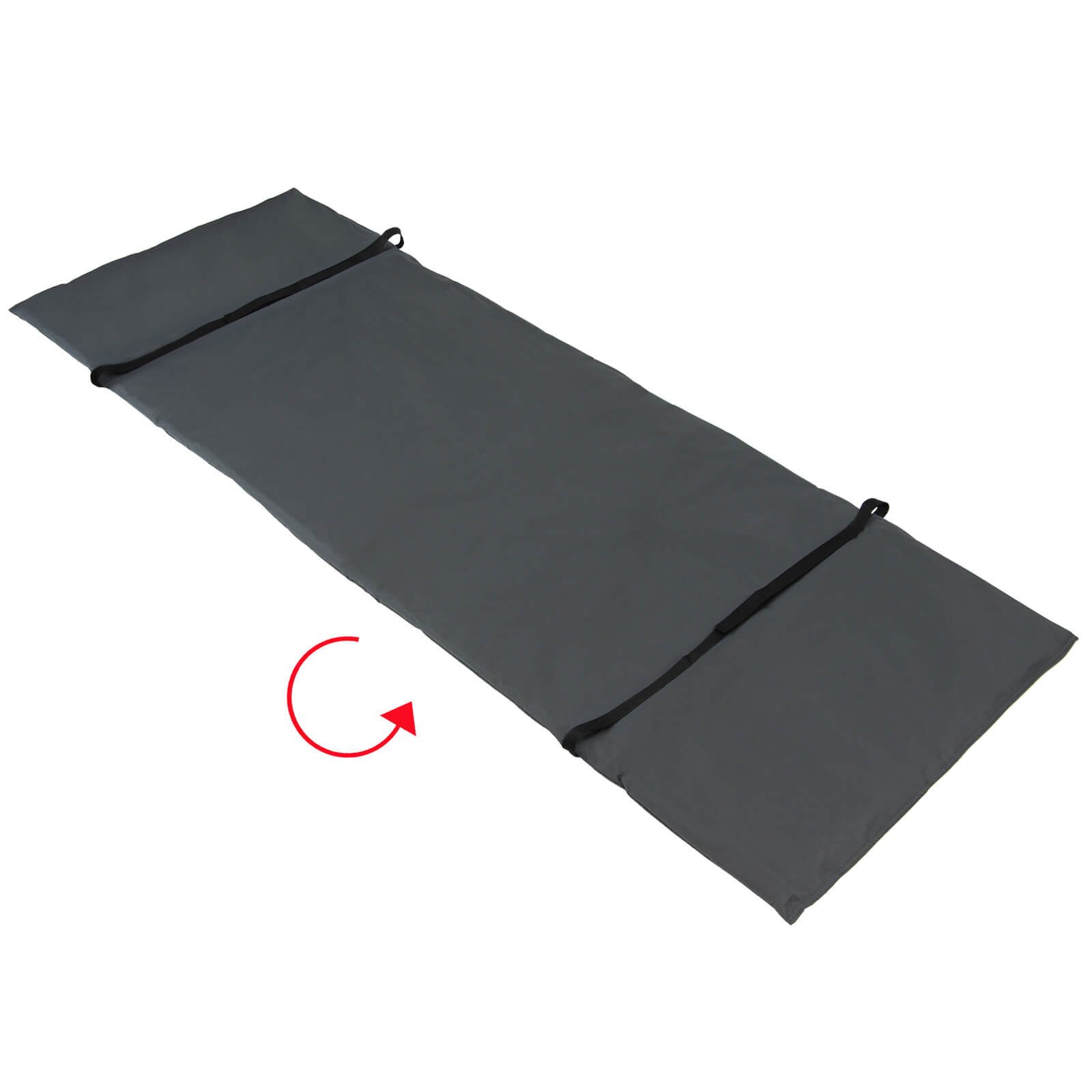 BB Sport Liegenauflage Universelle Feldbettauflage XXL 210 x 72 cm mit Befestigungsbändern