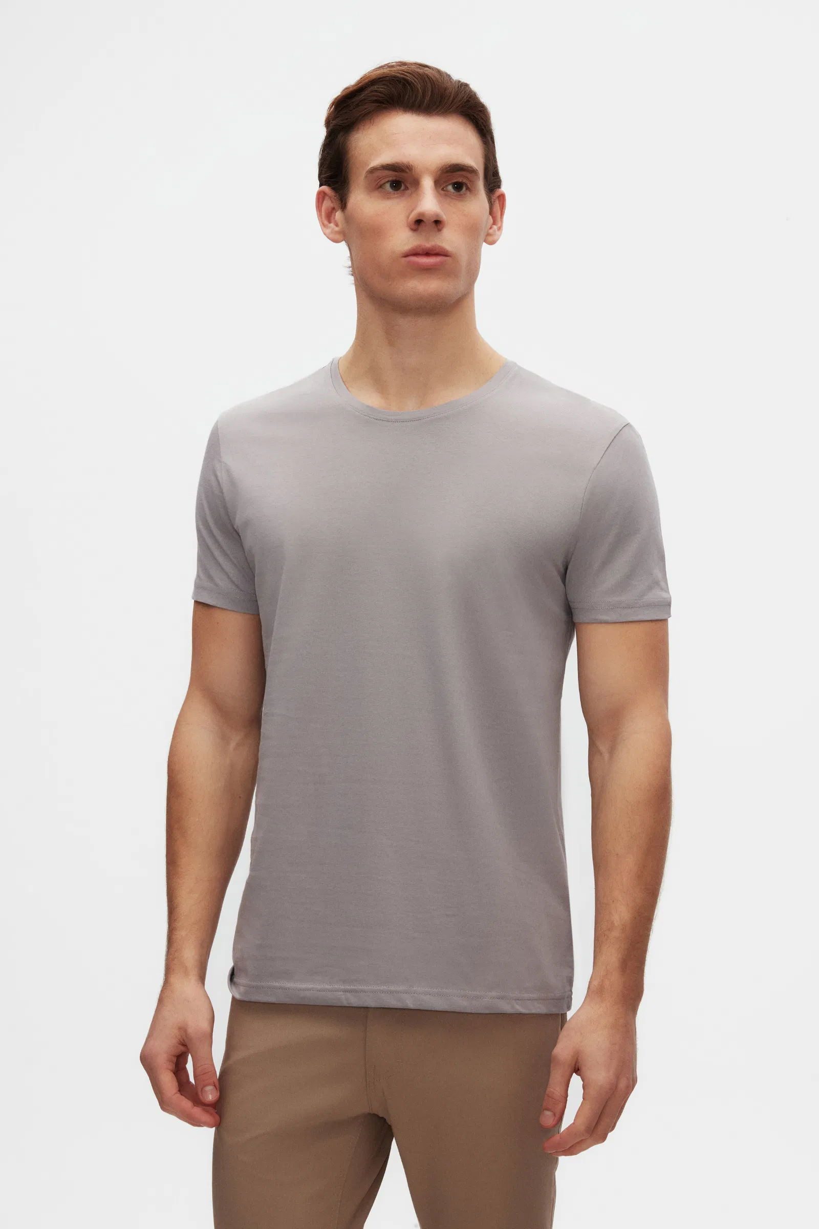 D'S DAMAT T-Shirt Weißes Slim Fit 3-teiliges T-Shirt-Set von Ds Damat