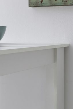 Wohnling Tresentisch WL5.732 (Weiß 120 x 107,5 x 60 cm, Stehtisch Spanplatte), Bartisch mit Regal, Küchenbartisch Rechteckig